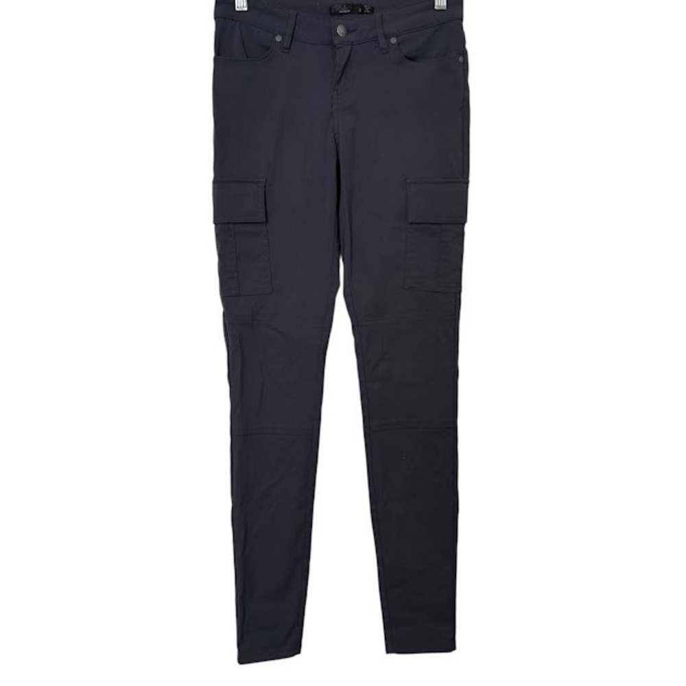 prAna Charcoal Gray Meme Skinny Cargo Outdoor Hiking Pants Womens 2